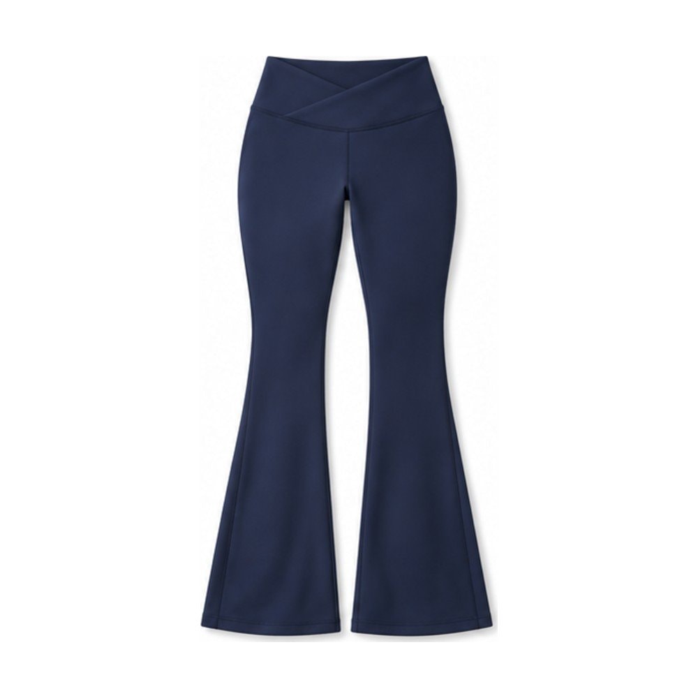 Crossover Waist Flare Leggings